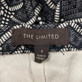 The Limited Womens Black & Nude Geometric Lace Pattern Pencil Skirt Size 2