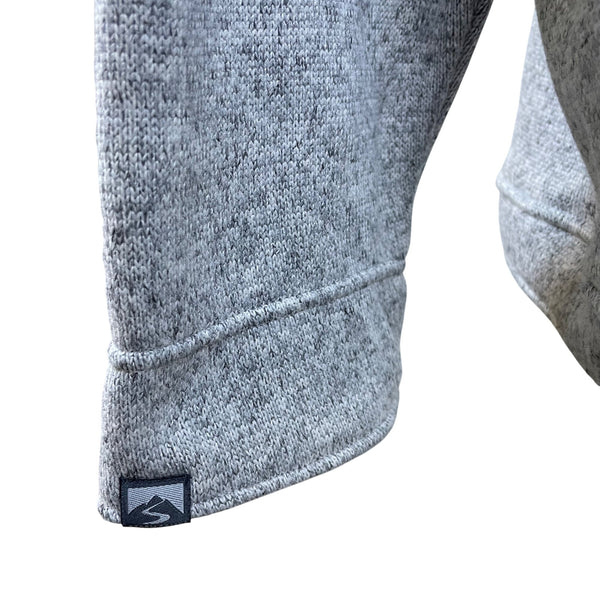 Storm Creek Mens Gray Heather Knit Long Sleeve Pullover Top Henley Style Sz 2XL