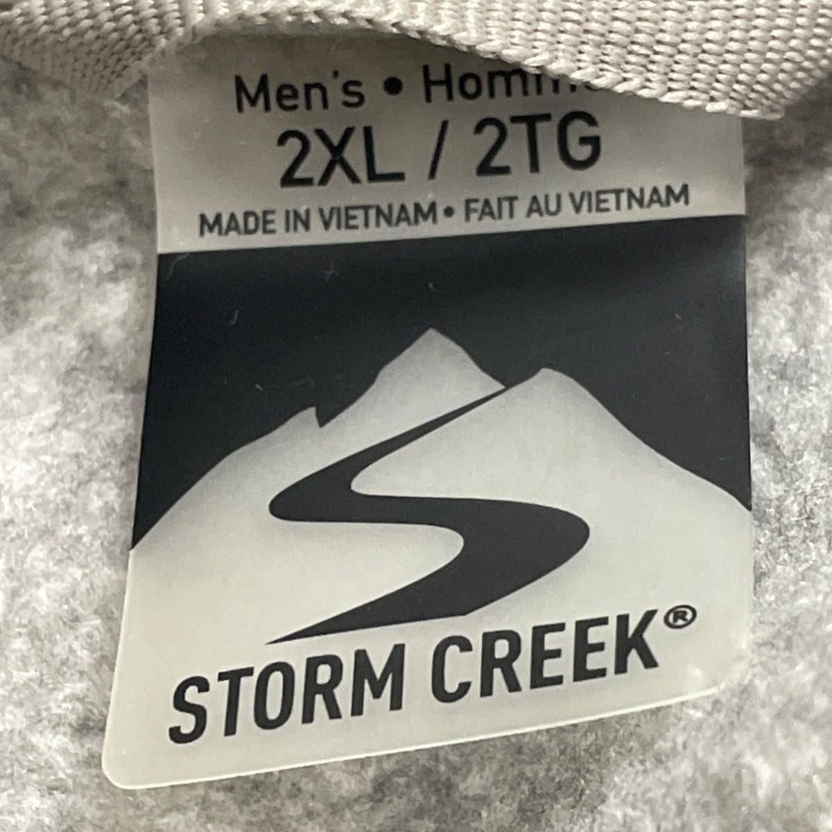 Storm Creek Mens Gray Heather Knit Long Sleeve Pullover Top Henley Style Sz 2XL