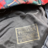 Pendleton Plaid Flat Cap Medium Virgin Wool Red & Green