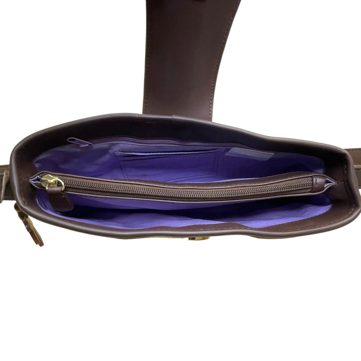 Liz Claiborne Women’s Natural Brown Woven With Snap Closure Shoulder Bag