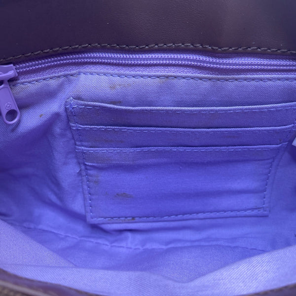 Liz Claiborne Women’s Natural Brown Woven With Snap Closure Shoulder Bag