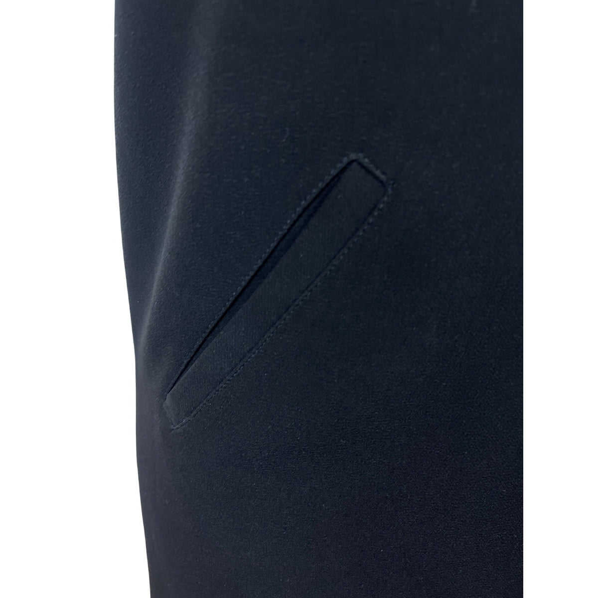 Maggy London Black Short Sleeve Sheath Dress With Pockets & Back Zipper Size 8