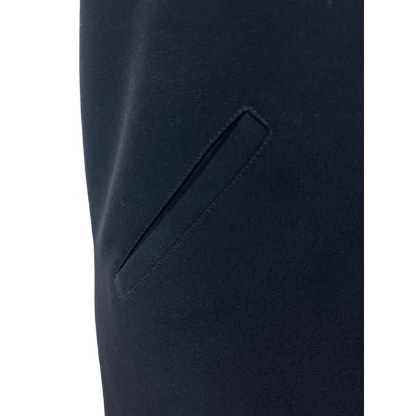 Maggy London Black Short Sleeve Sheath Dress With Pockets & Back Zipper Size 8