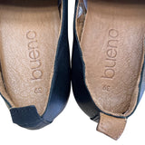 Bueno Women’s Black & Brown Leather Lug Sole Loafers Size 8.5