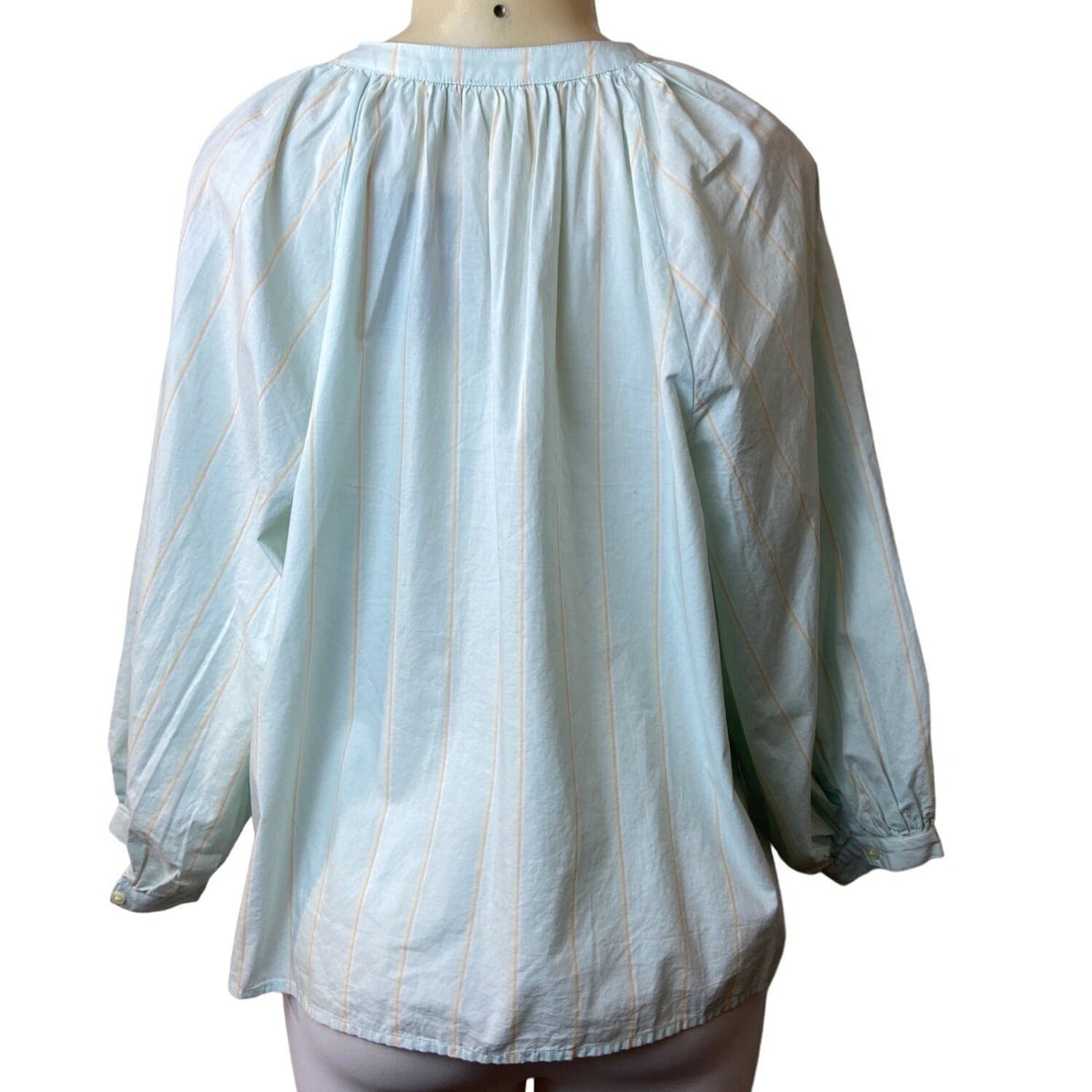 Levis Women's Light Blue Striped Blouse Sz XL - NWT