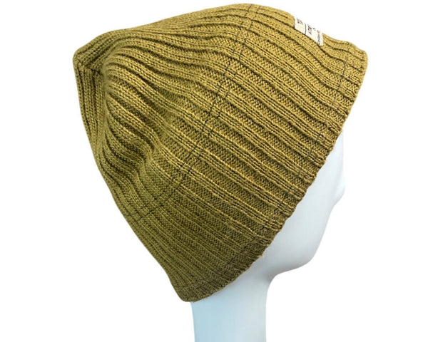 Timberland Wool Blend Authentic Outerwear Green Beanie Hat - One Size