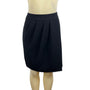 Club Monaco Women's Black High Waist Mid Tapered A-Line Skirt Sz 12 - NWT