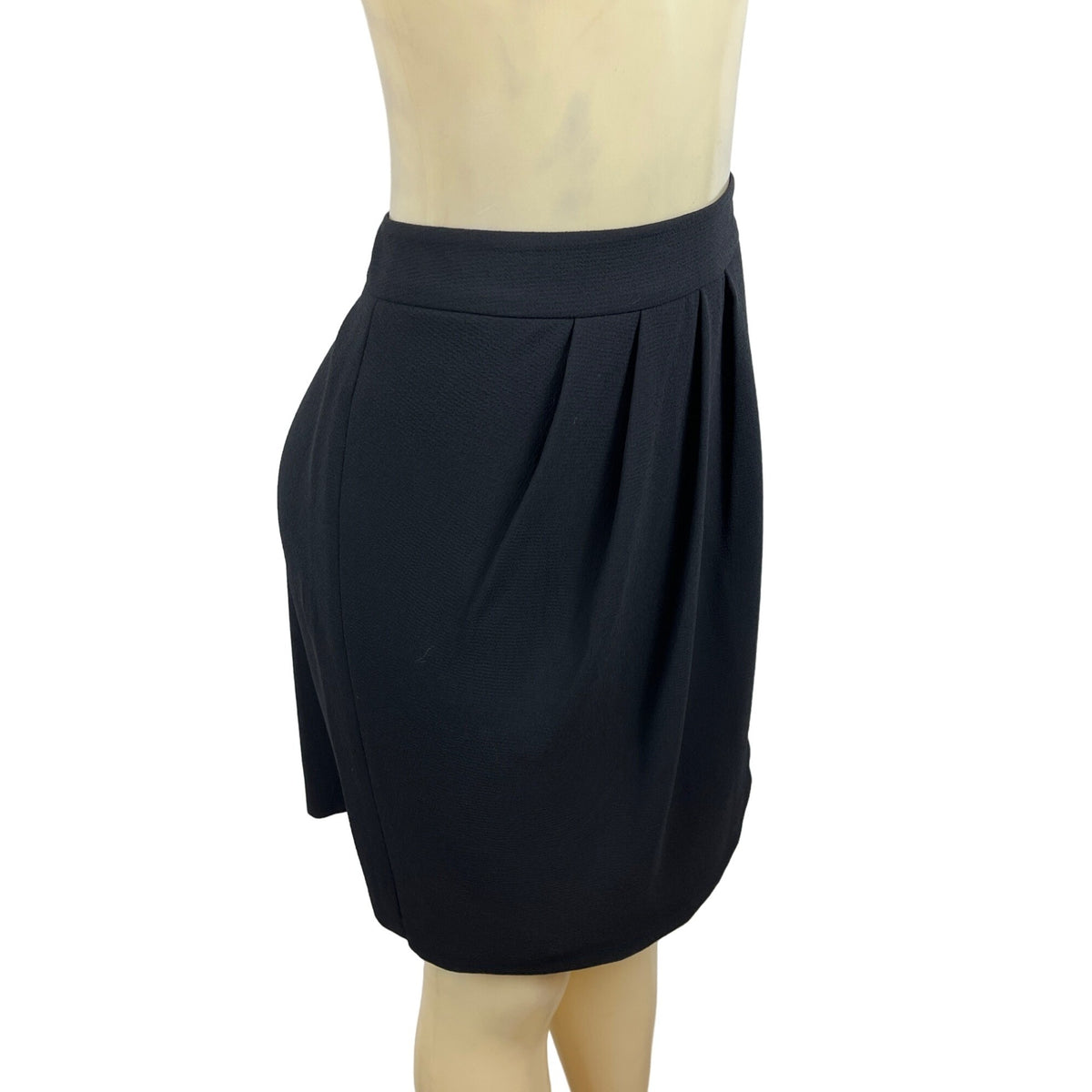 Club Monaco Women's Black High Waist Mid Tapered A-Line Skirt Sz 12 - NWT