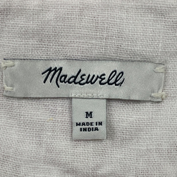 Madewell Womens Sleeveless Embroidered Square-Neck Top White Size M