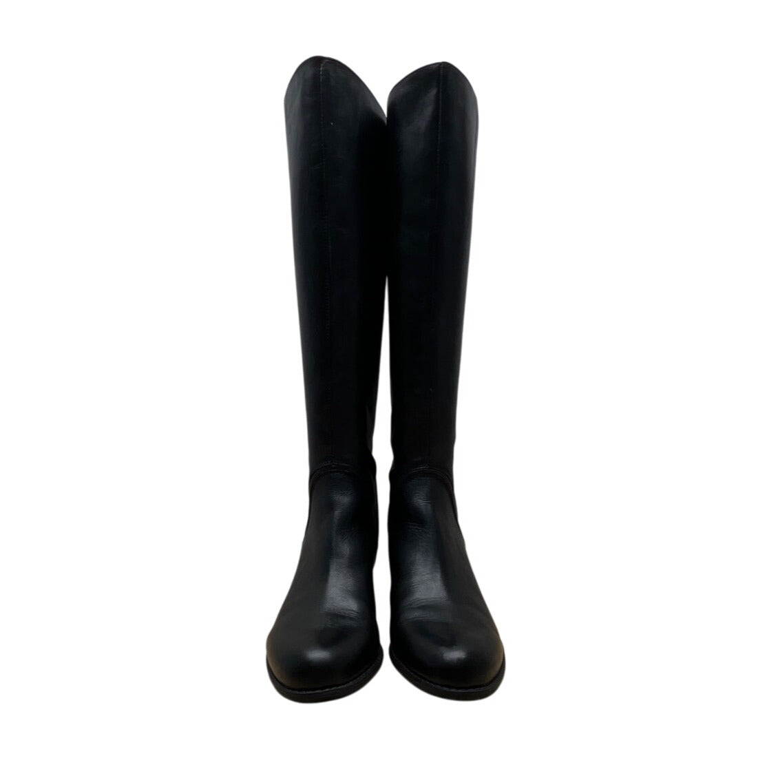 Franco Sarto Womens Black Leather Knee-High Cello Riding Boots Size 10M