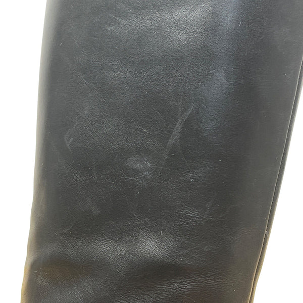 Franco Sarto Womens Black Leather Knee-High Cello Riding Boots Size 10M