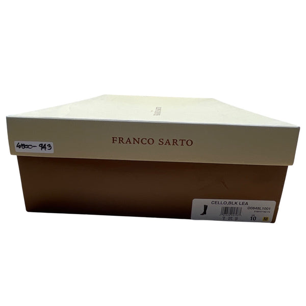 Franco Sarto Womens Black Leather Knee-High Cello Riding Boots Size 10M