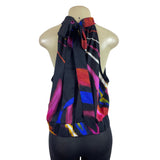 Gabrielle Union New York & Company Halter Top With Keyhole & Bow Back Sz L