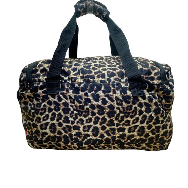 Tripcool Unisex Leopard Print Spacious Compartments Shark Design Duffel Bag