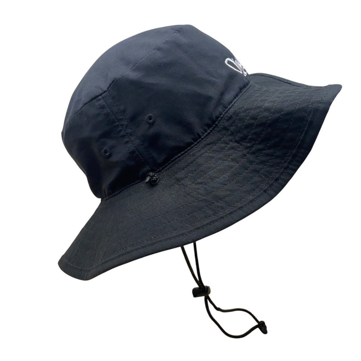 ONeill Black Sun Hat With Wide Brim & Adjustable Chin Strap