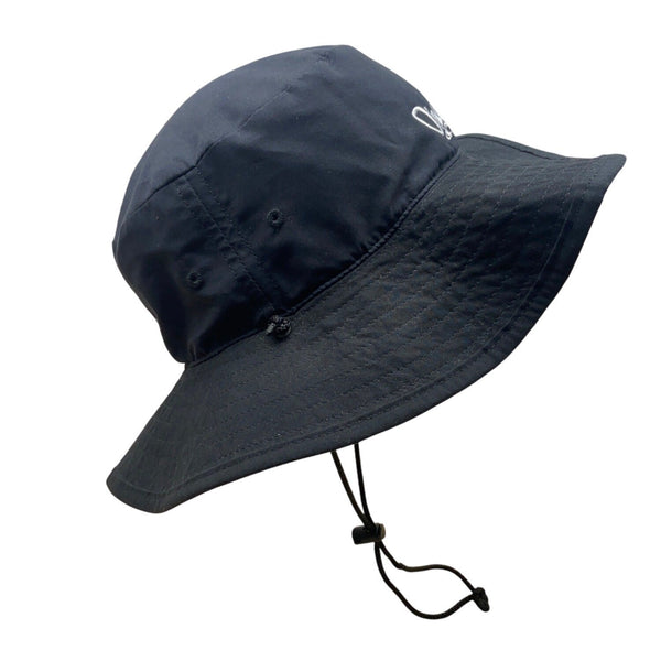 ONeill Black Sun Hat With Wide Brim & Adjustable Chin Strap