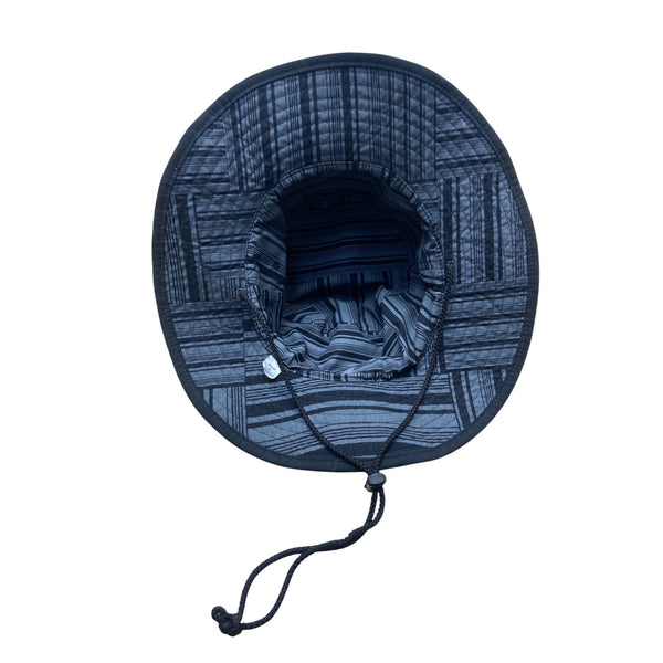 ONeill Black Sun Hat With Wide Brim & Adjustable Chin Strap