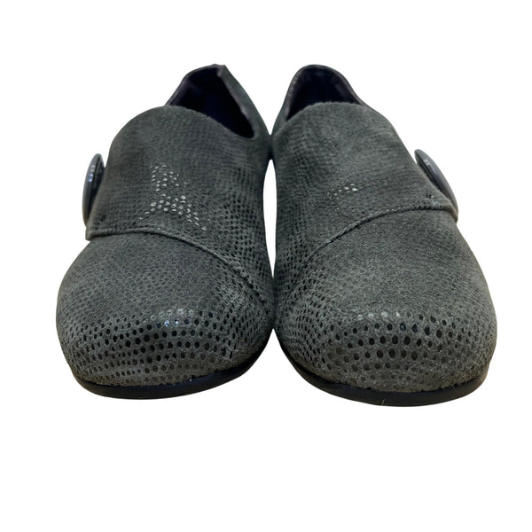 Vaneli Sport Women’s Grey Suede Slip-on Wedge Maxy Shoes Size 8M