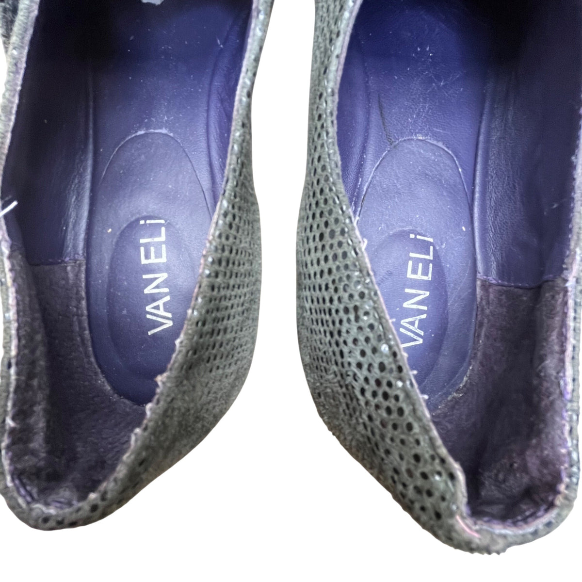 Vaneli Sport Women’s Grey Suede Slip-on Wedge Maxy Shoes Size 8M