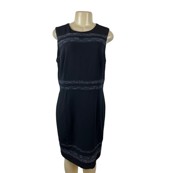 White House Black Market Womens Sleeveless Sheath Dress Sz 14