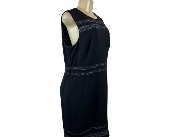 White House Black Market Womens Sleeveless Sheath Dress Sz 14