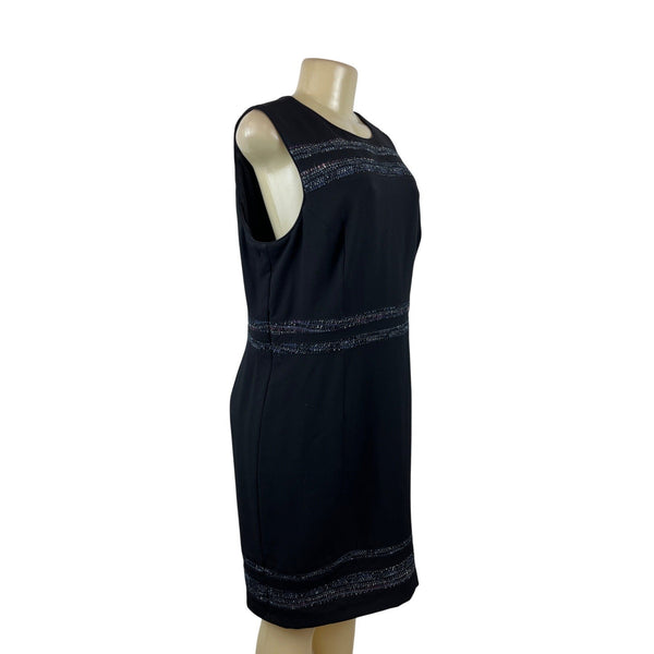 White House Black Market Womens Sleeveless Sheath Dress Sz 14