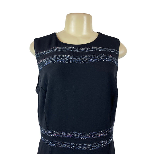 White House Black Market Womens Sleeveless Sheath Dress Sz 14