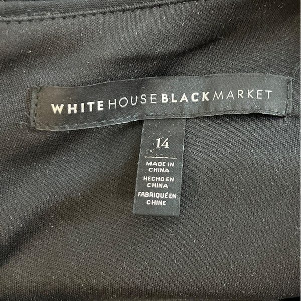 White House Black Market Womens Sleeveless Sheath Dress Sz 14