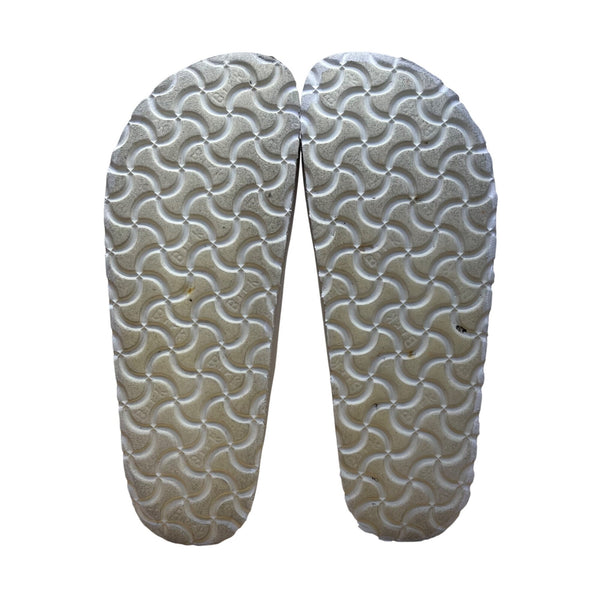 Papillio Women’s White Strap Adjustable Buckle Cork Platform Sandals Size 7.5