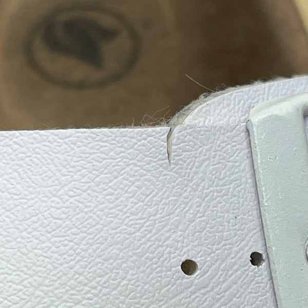 Papillio Women’s White Strap Adjustable Buckle Cork Platform Sandals Size 7.5