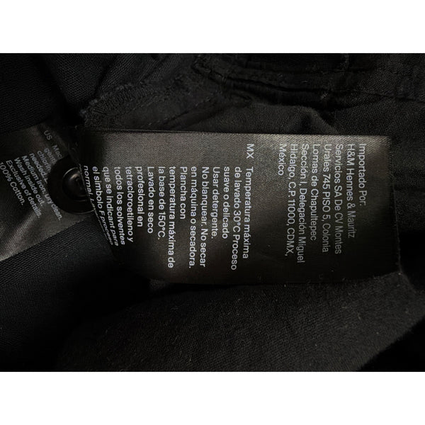 COS Womens Black Cotton Overalls Button Strap Casual Size XS