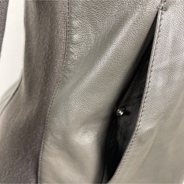 Soia & Kyo Womens Leather Jacket With Zipper and Floral Lining Size M