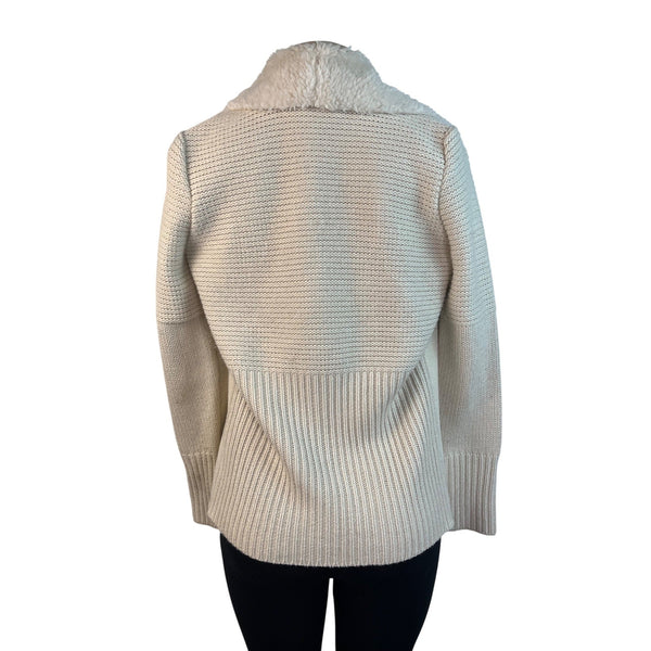 Bagatelle Womens Cream Open Front Knit Cardigan Size S