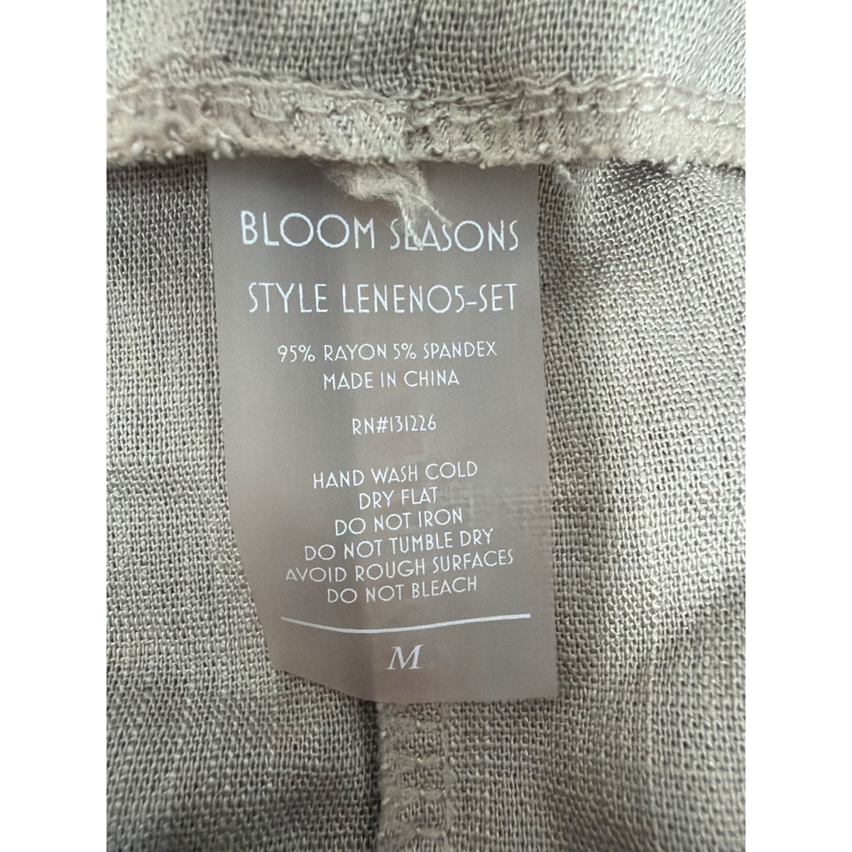 Bloom Seasons Women Beige Rayon/Spandex Crop Tank Top Medium Sleeveless Chic Style