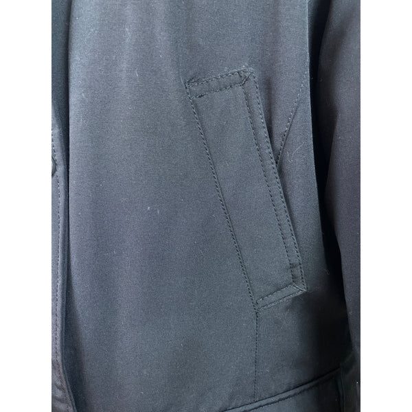 Andrew Marc Women's Black Coat With Fur Hoodie Size XL - New