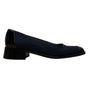 Joan & David Women’s Navy Blue Black Patent Leather Low Heel Pumps Size 7.5