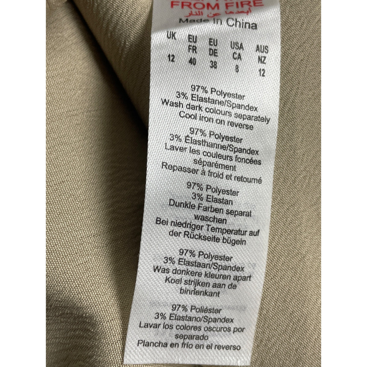 Boohoo Womens Beige Polyester Open Back Tie Front Kimono-Style Dress Size 8