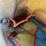 Will Leather Goods Women's Tan Brown Leather Fold Over Crossbody Bag Sz M