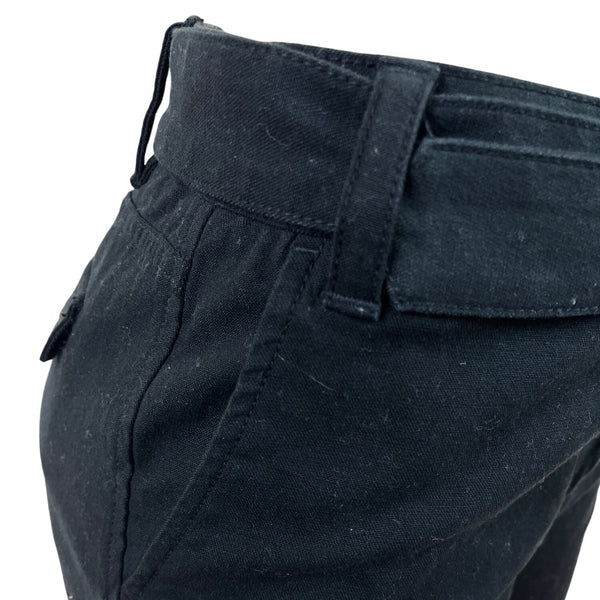 Liz Claiborne Womens Black Belted Straight-Leg Pants Sz 6