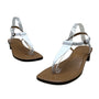 Lauren Ralph Lauren Women's White Napa Leather Fabiola Heeled Sandals Sz 10B