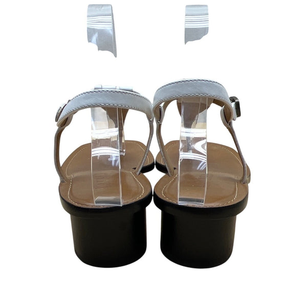Lauren Ralph Lauren Women's White Napa Leather Fabiola Heeled Sandals Sz 10B