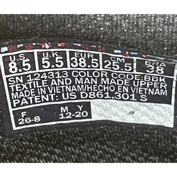 Skechers Women’s Black Knit Lace Up Detail Flexible Casual Sneakers Size 8.5