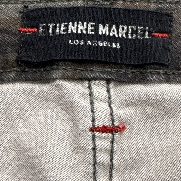 Etienne Marcel Womens Camo Cotton/Elastane Skinny Pants Zipper Detail Size 28