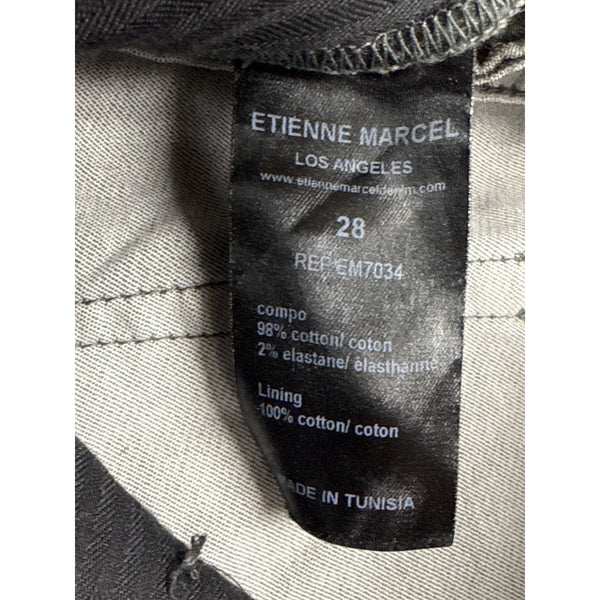 Etienne Marcel Womens Camo Cotton/Elastane Skinny Pants Zipper Detail Size 28