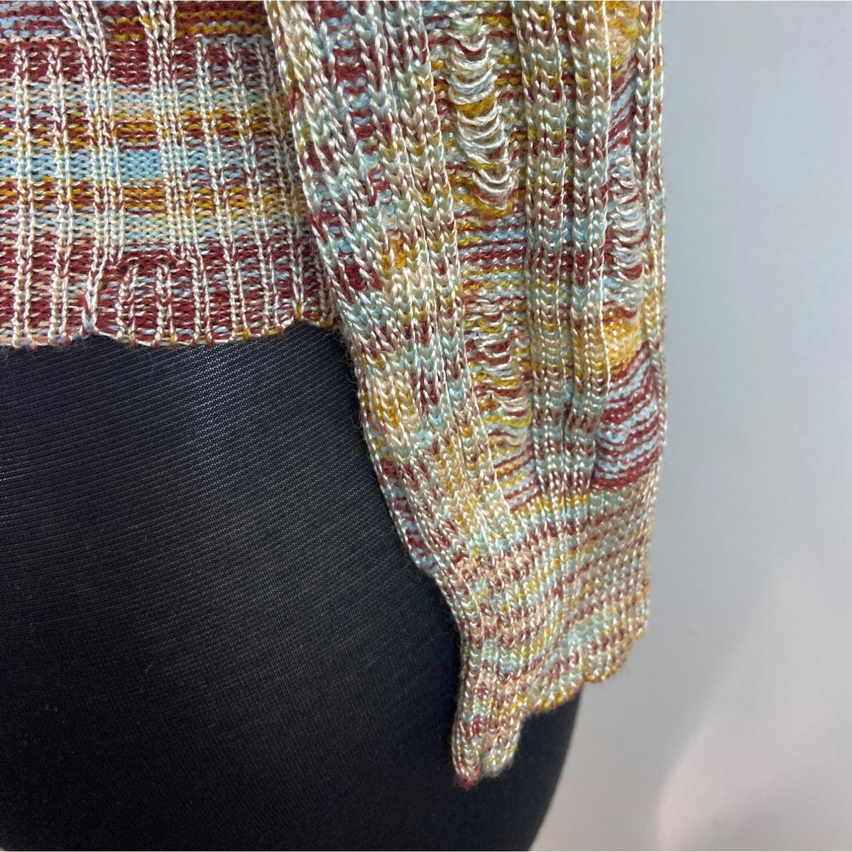 Missoni Womens Multicolor Knit Cowl Neck Long Sleeve Sweater Sz 6 - New
