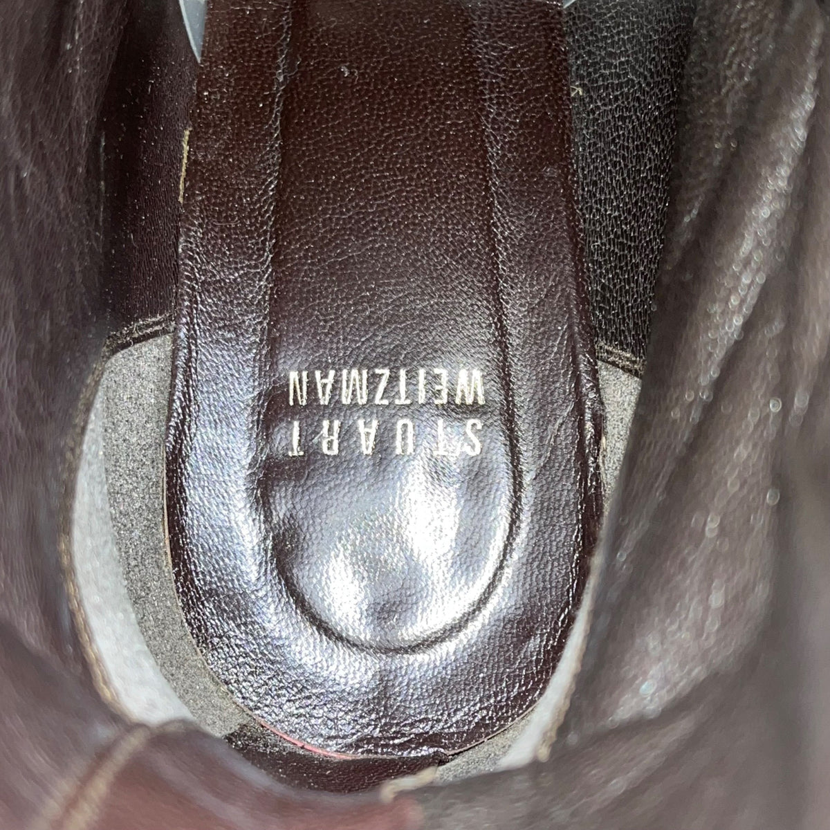 Stuart Weitzman Women’s Black Leather Back Zipper Heeled Ankle Boots Size 10M