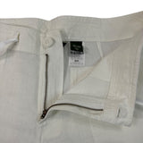 Eddie Bauer Womens White Wide and Linen Capri Pants Size 12 - NEW