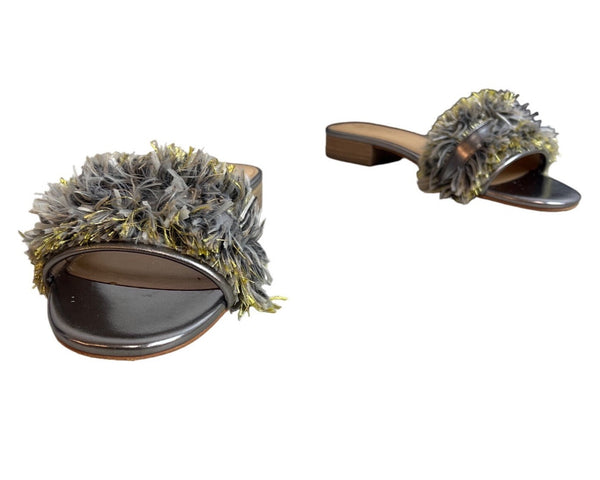 Nic-Zoe Women's Silver Gunmetal Sandy 2 Sandals Sz 7.5M