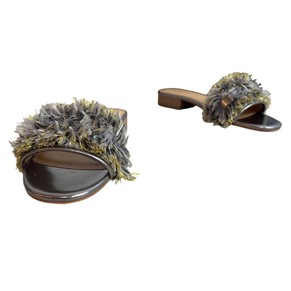Nic-Zoe Women's Silver Gunmetal Sandy 2 Sandals Sz 7.5M